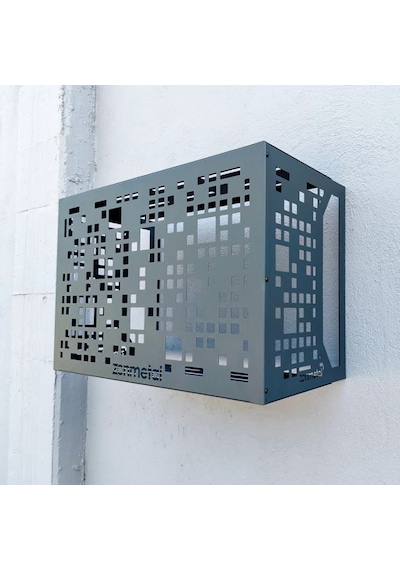 City Klima Motoru Gizleme Kafesi Ral 7016 Antrasit 82x55x41 Cm