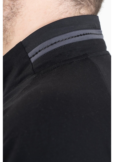 Maraton Sportswear Büyük Beden Erkek Dik Yaka Düz Paça Reglan Kol Basic Siyah-Siyah Eşofman Takımı 22392-Siyah-Siyah