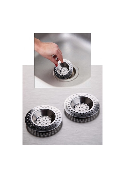 3'li Metal Mutfak Lavabo Süzgeci Paslanmaz 3 Adet Evye 7 Cm Çelik 3 Tr Evet Elde Yıkanmalıdır. Çelik Diğer