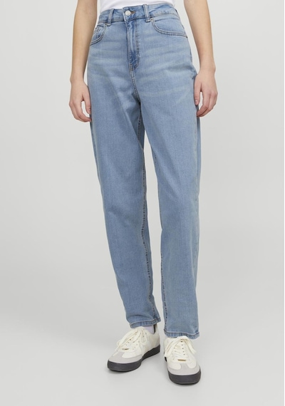 Jack & Jones Kadın Mom Fit Jean - Lisbon 12227293 Light Blue Denim Mavi
