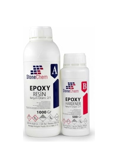 Taşın Kimyasıyız... Stonemix Süper Şeffaf Epoksi Reçine 1.5 Kg