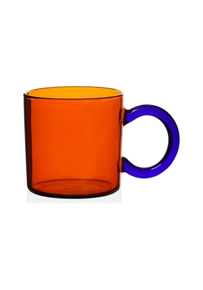 The Mia Renkli Cam Kupa Amber 250 Ml