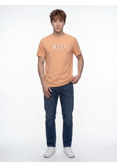 Regular Fit Erkek Tshirt K.kol Light Peach