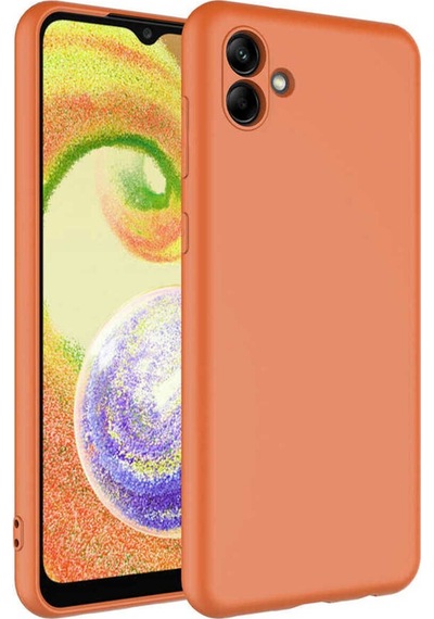 Galaxy A04 Kılıf Zore Mara Lansman Kapak Turuncu