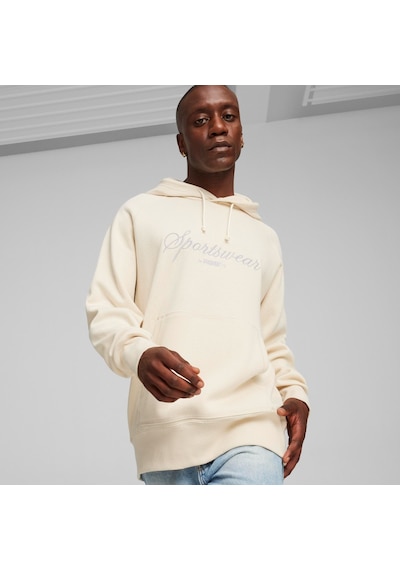Puma Classics Erkek Ekru Kapüşonlu Sweatshirt Ekru