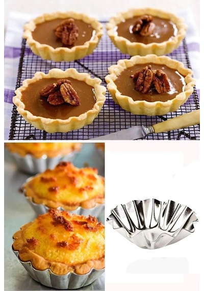 12 Adet Tartolet Kalıbı Kek Kurabiye Tart Kalıbı Paslanmaz Çelik Metalik Diğer