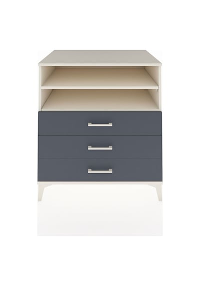 Kronos Şifonyer 2 Raflı 3 Çekmeceli 88x59x96 Aytaşı-antrasit Aytaşı