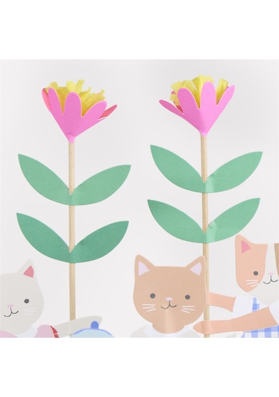 Meri Meri - Kitten Club Cake Toppers - Yavru Kedi Pasta Süsleri Tüm Yaşlar