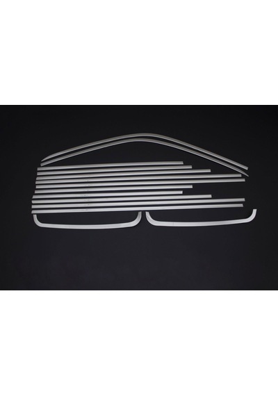 S-dizayn Vw Transporter T5 Uzun Şase Krom Cam Çerçeve Seti 2003-2015 Tek Sürgü