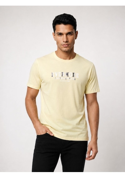 LOFT Regular Fit Erkek Tshirt K.kol Lf2042951 Q1.v1 Sarı