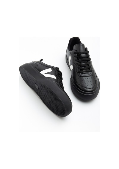 Daxtors Anka Günlük Ortopedik Kadın Sneaker Spor Ayakkabı Siyah