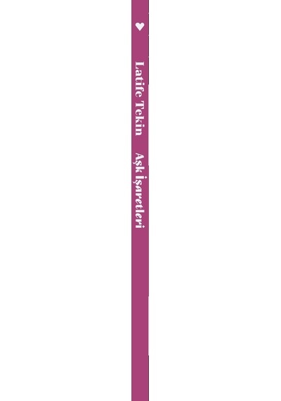 Aşk Işaretleri - Latife Tekin -  Can Yayınları