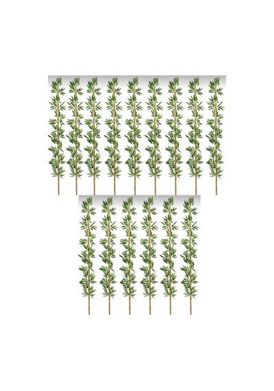 Rüzgar Yapay Çiçekçilik 190 Cm 15 Adet Bambu Yeşil