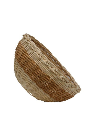 E38 El İşçiliği Hasır İp Sepet Örgü 24 24 Cm - 6176 Karışık