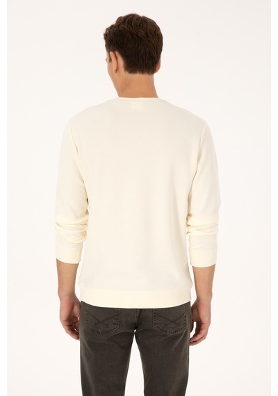 U.s. Polo Assn. Erkek Sweatshirt 50316354-vr256 İnci