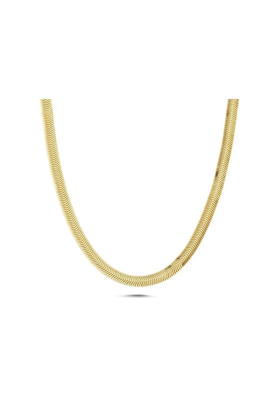 Sefa Gold 14 Ayar Altın İtalyan Balık Sırtı Zincir Kolye 3,5 MM