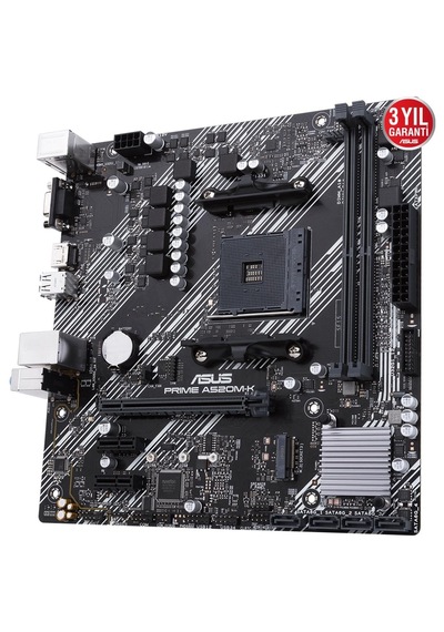 Asus Prıme A520m-k Ddr4 4600mhz Vga M.2 Matx Am4-45335