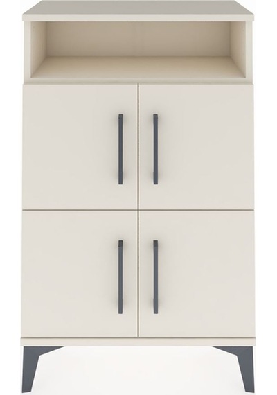 Arges Komodin Tek Raflı 4 Kapaklı 60x30x96 Aytaşı-aytaşı Aytaşı
