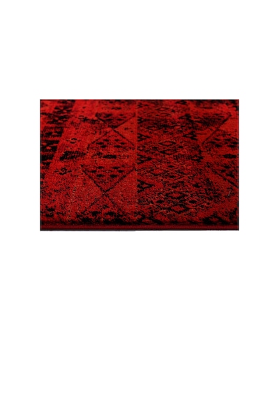 Afgan Türkmen Otantik Desenli Bordo Oturma Odası Salon Mutfak Halısı 4722a Zs72