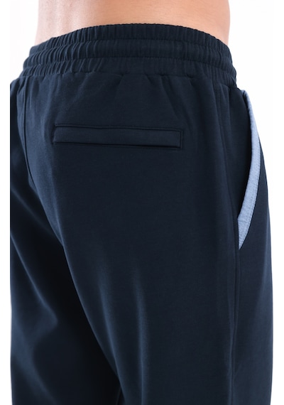 Rowinger Modal Karışımlı Yumuşak Dokulu Kontrast Biye Detaylı Erkek Jogger Eşofman Altı Navyblue