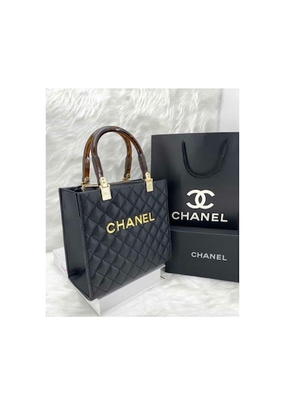 Asesstore Chanel Çanta Siyah-gold