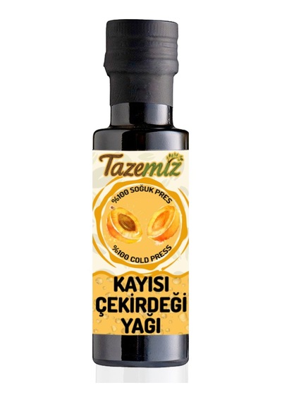 Tazemiz Soğuk Sıkım Tatlı Kayısı Çekirdeği Yağı 100 ML