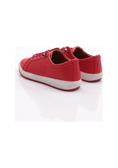 Dgn 2011 Kadin Bağcikli Comfort Ayakkabi 2011-2135-R0766 Kırmızı