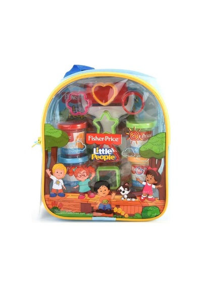 Little People Çantalı Oyun Hamuru Seti - 4 Renk Hamur Ve Şekil Kalıpları Çok  Renkli
