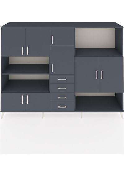 Hyperion Dolap 10 Raflı 4 Çekmeceli 8 Kapaklı 220x44x163 Antrasit Antrasit-antrasit Hyperion Dolap 10 Raflı 4 Çekmeceli 8 Kapaklı 220x44x163 Antrasit Antrasit-antrasit