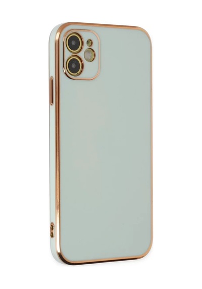 Newface Apple, Uyumlu iPhone 12 Kılıf Volet Silikon - Açık Yeşil