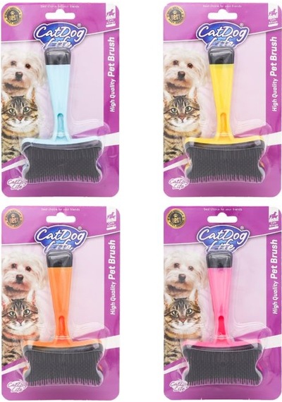 Cat/Doglife Plastik Uçlu Basmalı Tarak