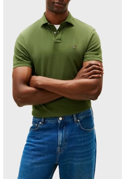 Tommy Hilfiger Erkek Polo Yaka T Shirt Mw0mw17770 L01 Yeşil Yeşil