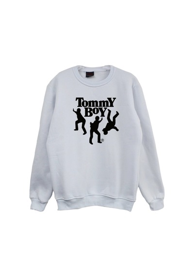 Tommy Boy Baskılı Sweatshirt Siyah