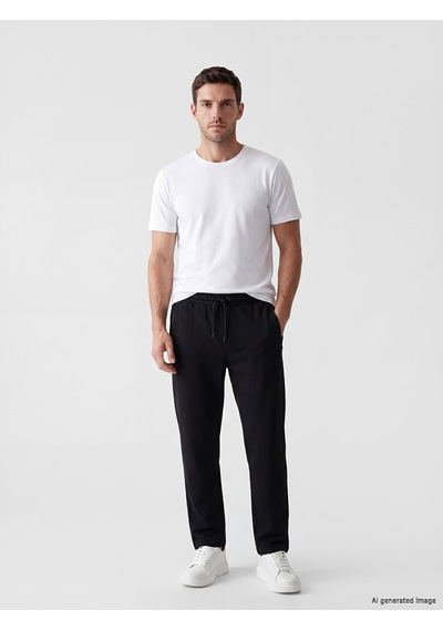 Lcwaıkıkı Classic Siyah Regular Fit Erkek Eşofman Altı