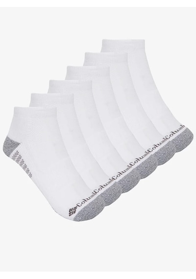 Columbia C1184 Athletic Fashion No-show With Pique Footbed 6'lı Kadın Çorap Beyaz