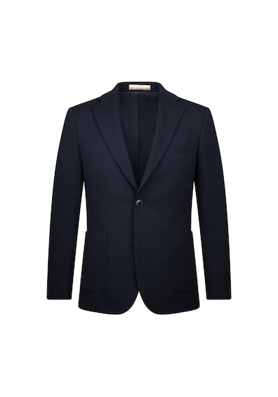 Hatemoğlu Lacivert Slim Fit Mono Yaka Takım Elbise