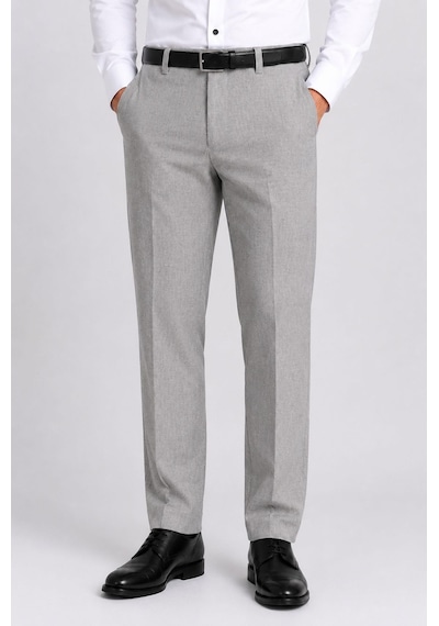 Classics Men Caserta Regular Fit Likralı Erkek Kumaş Pantolon - 7558 Açık Gri