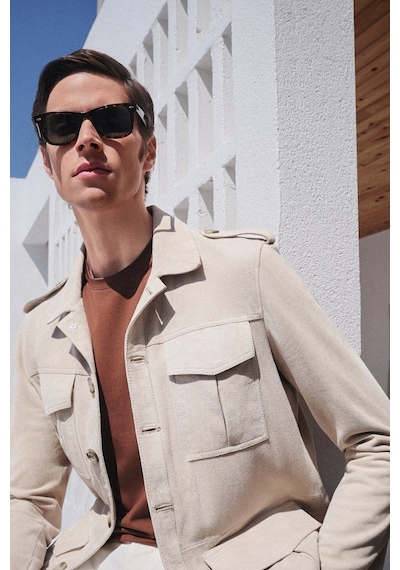 Camel Bisiklet Yaka Kısa Kol Örme Standart Fit Esnek Tişört 1011260251 Taba