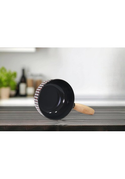 Forte Black Emaye Ahşap Kulplu Mini Tava Belirtilmemiş