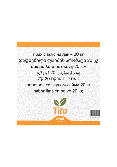 Toz Misket Limonu Aroması 20 Kg