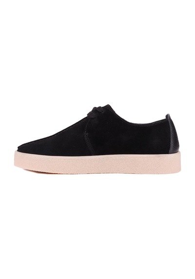 Shoetyle - Siyah Hakiki Süet Bağcıklı Erkek Günlük Ayakkabı 666-21-1247 Siyah