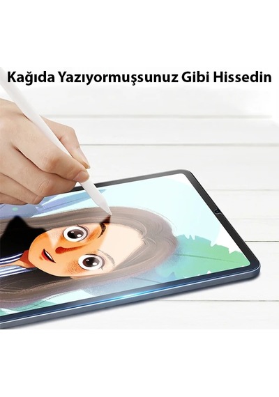 Ally İpad Uyumlu Mini 6 2021 Ve Mini 7 2024 Paper Like Film Darbe Emici Pet Ekran Koruyucu- 5775 standart
