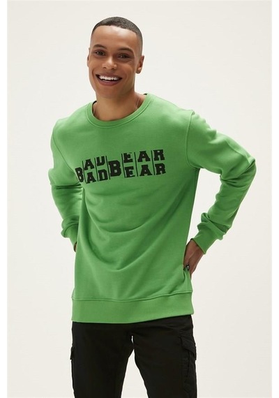 Bad Bear Counter Crewneck Erkek Sweatshirt Yeşil