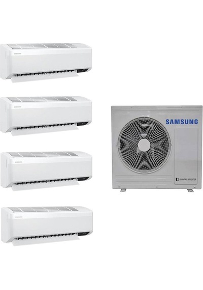 Samsung Wind Free AJ080TXJ4KH/EA 9+9+12+12 Iç 8 Kw Dış Ünite 28000 Btu 1+4 Multi Inverter Duvar Tipi Klima