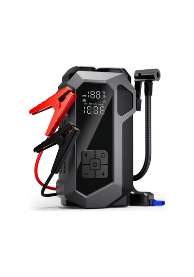Tr Seyoni 4'ü 1 Arada Akü Takviye Cihazı, Powerbank, Hava Kompresörü, Led Fener, 16.000mah, 150psı, 12 Volt, 200 Am