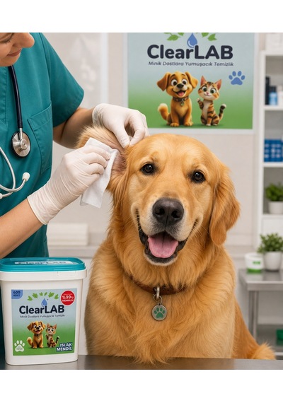 CoolClean - Evcil Hayvan Deri / Tüy / Pati / Genital bölge Islak Temizlik Mendili - 600 lü Kova Mendil