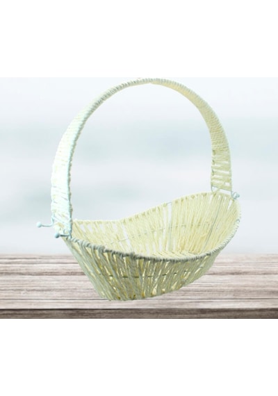Saplı Oval Sepet 31 Cm Küçük Boy