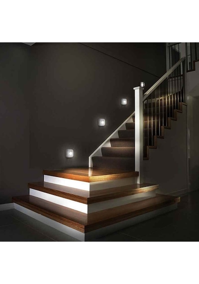 Cata CT-5170 1W Koridor Led Armatür Sensörlü 6400K Beyaz Işık Siyah Kasa Siyah