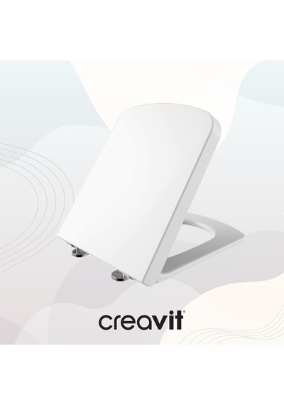 Creavit Solo Duroplast Yavaş Kapanan Klozet Kapağı KC2003.02.0000E