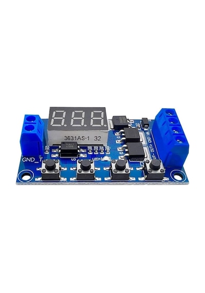 Dual Mos 12 24v Zaman Ayarlı Geciktirmeli Led Ekran Zaman Rölesi
